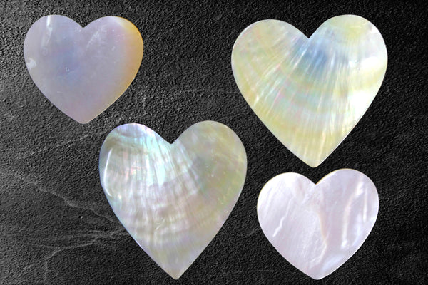 Gold Pearl Shell Jewellery Pieces - Heart